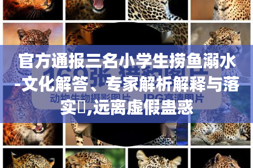 官方通報(bào)三名小學(xué)生撈魚(yú)溺水-文化解答、專家解析解釋與落實(shí)?,遠(yuǎn)離虛假蠱惑