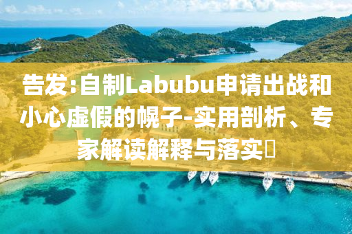告發(fā):自制Labubu申請出戰(zhàn)和小心虛假的幌子-實用剖析、專家解讀解釋與落實?