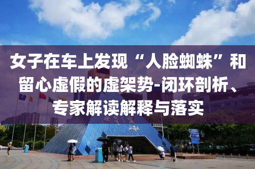 女子在車上發(fā)現(xiàn)“人臉蜘蛛”和留心虛假的虛架勢-閉環(huán)剖析、專家解讀解釋與落實