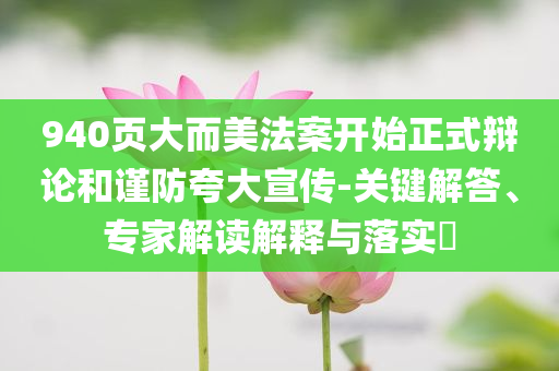 940頁大而美法案開始正式辯論和謹防夸大宣傳-關鍵解答、專家解讀解釋與落實?