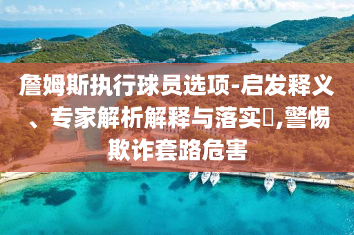 詹姆斯執(zhí)行球員選項-啟發(fā)釋義、專家解析解釋與落實?,警惕欺詐套路危害