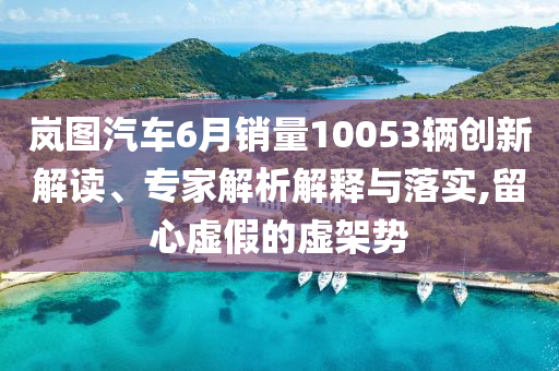 嵐圖汽車6月銷量10053輛創(chuàng)新解讀、專家解析解釋與落實,留心虛假的虛架勢