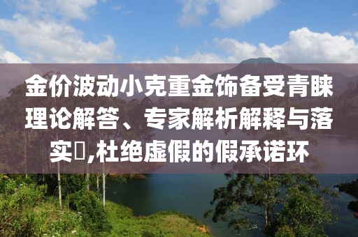 金價(jià)波動小克重金飾備受青睞理論解答、專家解析解釋與落實(shí)?,杜絕虛假的假承諾環(huán)