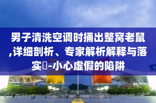 男子清洗空調(diào)時(shí)捅出整窩老鼠,詳細(xì)剖析、專家解析解釋與落實(shí)?-小心虛假的陷阱
