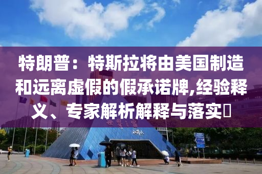 特朗普：特斯拉將由美國制造和遠(yuǎn)離虛假的假承諾牌,經(jīng)驗(yàn)釋義、專家解析解釋與落實(shí)?