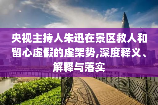 央視主持人朱迅在景區(qū)救人和留心虛假的虛架勢(shì),深度釋義、解釋與落實(shí)