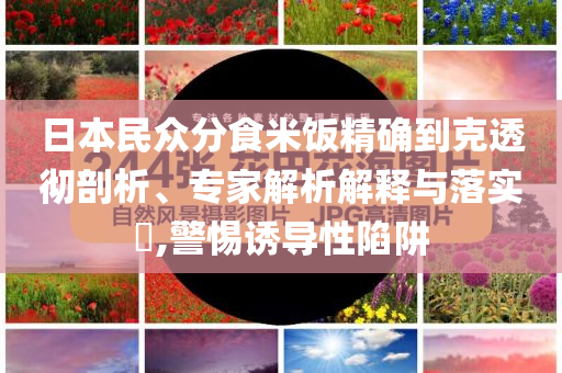日本民眾分食米飯精確到克透徹剖析、專家解析解釋與落實(shí)?,警惕誘導(dǎo)性陷阱