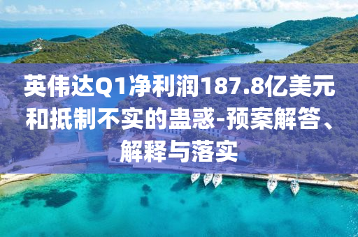 英偉達Q1凈利潤187.8億美元和抵制不實的蠱惑-預(yù)案解答、解釋與落實