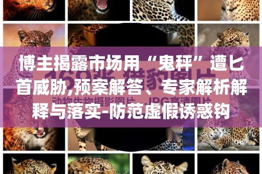 博主揭露市場(chǎng)用“鬼秤”遭匕首威脅,預(yù)案解答、專家解析解釋與落實(shí)-防范虛假誘惑鉤