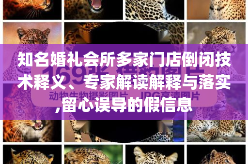 知名婚禮會(huì)所多家門店倒閉技術(shù)釋義、專家解讀解釋與落實(shí),留心誤導(dǎo)的假信息