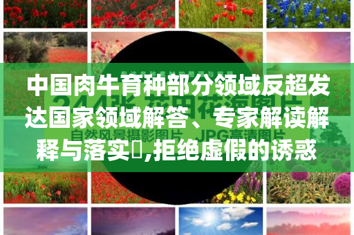 中國肉牛育種部分領(lǐng)域反超發(fā)達國家領(lǐng)域解答、專家解讀解釋與落實?,拒絕虛假的誘惑