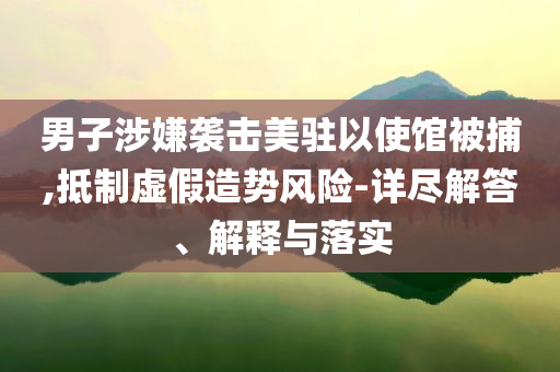 男子涉嫌襲擊美駐以使館被捕,抵制虛假造勢風(fēng)險-詳盡解答、解釋與落實