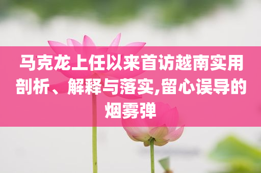 馬克龍上任以來(lái)首訪越南實(shí)用剖析、解釋與落實(shí),留心誤導(dǎo)的煙霧彈