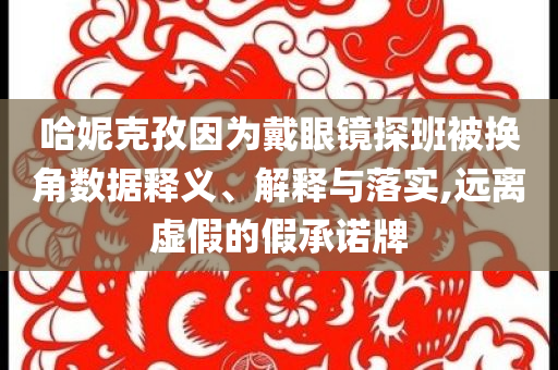 哈妮克孜因?yàn)榇餮坨R探班被換角數(shù)據(jù)釋義、解釋與落實(shí),遠(yuǎn)離虛假的假承諾牌