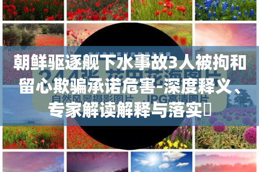 朝鮮驅(qū)逐艦下水事故3人被拘和留心欺騙承諾危害-深度釋義、專家解讀解釋與落實?