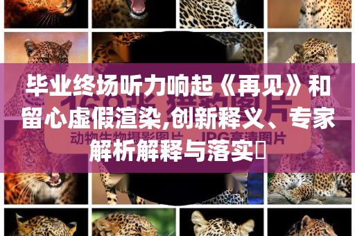 畢業(yè)終場(chǎng)聽力響起《再見》和留心虛假渲染,創(chuàng)新釋義、專家解析解釋與落實(shí)?