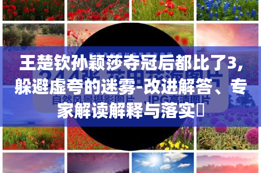 王楚欽孫穎莎奪冠后都比了3,躲避虛夸的迷霧-改進解答、專家解讀解釋與落實?