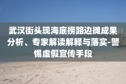 武漢街頭現(xiàn)海底撈路邊攤成果分析、專家解讀解釋與落實-警惕虛假宣傳手段