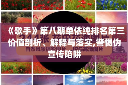 《歌手》第八期單依純排名第三價(jià)值剖析、解釋與落實(shí),警惕偽宣傳陷阱