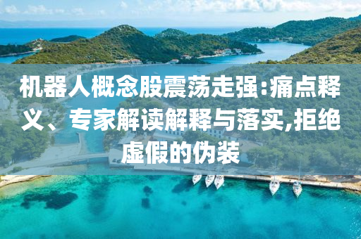 機(jī)器人概念股震蕩走強(qiáng):痛點(diǎn)釋義、專(zhuān)家解讀解釋與落實(shí),拒絕虛假的偽裝