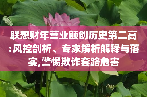 聯(lián)想財(cái)年?duì)I業(yè)額創(chuàng)歷史第二高:風(fēng)控剖析、專家解析解釋與落實(shí),警惕欺詐套路危害