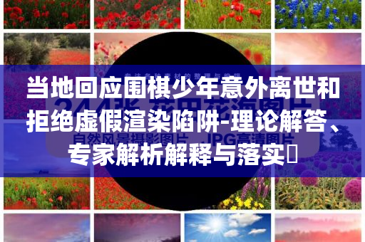 當(dāng)?shù)鼗貞?yīng)圍棋少年意外離世和拒絕虛假渲染陷阱-理論解答、專家解析解釋與落實(shí)?