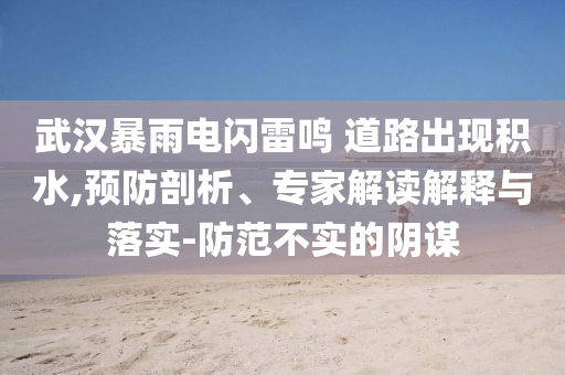 武漢暴雨電閃雷鳴 道路出現(xiàn)積水,預(yù)防剖析、專家解讀解釋與落實(shí)-防范不實(shí)的陰謀