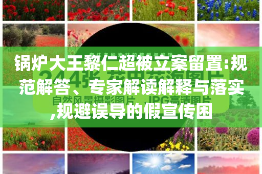 鍋爐大王黎仁超被立案留置:規(guī)范解答、專(zhuān)家解讀解釋與落實(shí),規(guī)避誤導(dǎo)的假宣傳困