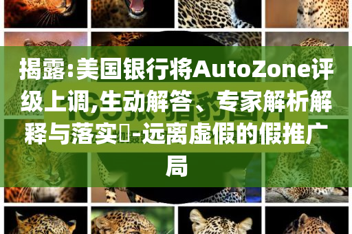 揭露:美國(guó)銀行將AutoZone評(píng)級(jí)上調(diào),生動(dòng)解答、專家解析解釋與落實(shí)?-遠(yuǎn)離虛假的假推廣局