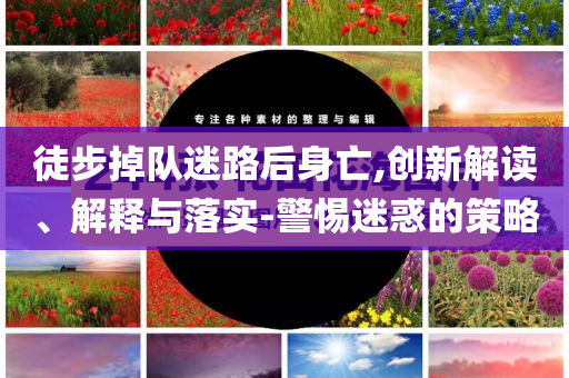 徒步掉隊迷路后身亡,創(chuàng)新解讀、解釋與落實-警惕迷惑的策略