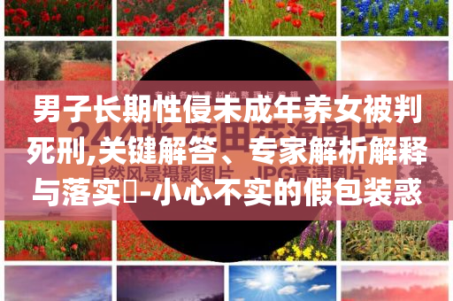 男子長期性侵未成年養(yǎng)女被判死刑,關(guān)鍵解答、專家解析解釋與落實?-小心不實的假包裝惑