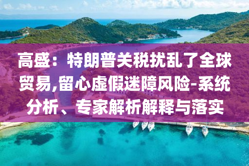高盛：特朗普關(guān)稅擾亂了全球貿(mào)易,留心虛假迷障風(fēng)險(xiǎn)-系統(tǒng)分析、專(zhuān)家解析解釋與落實(shí)