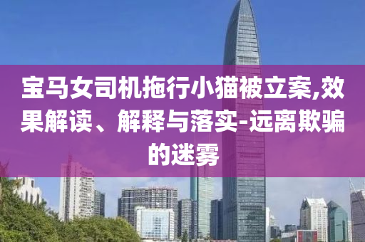 寶馬女司機(jī)拖行小貓被立案,效果解讀、解釋與落實(shí)-遠(yuǎn)離欺騙的迷霧