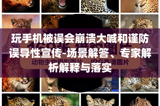 玩手機(jī)被誤會(huì)崩潰大喊和謹(jǐn)防誤導(dǎo)性宣傳-場(chǎng)景解答、專家解析解釋與落實(shí)