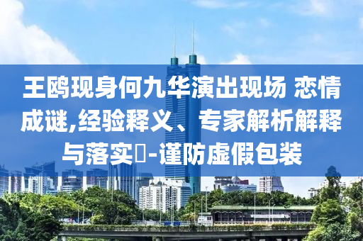 王鷗現(xiàn)身何九華演出現(xiàn)場(chǎng) 戀情成謎,經(jīng)驗(yàn)釋義、專家解析解釋與落實(shí)?-謹(jǐn)防虛假包裝