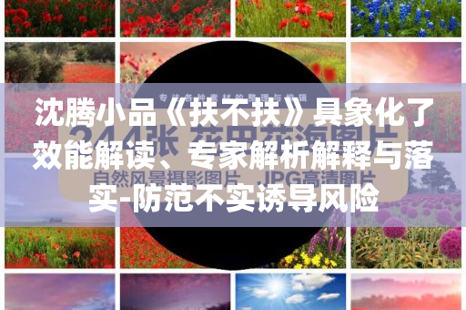 沈騰小品《扶不扶》具象化了效能解讀、專家解析解釋與落實(shí)-防范不實(shí)誘導(dǎo)風(fēng)險(xiǎn)