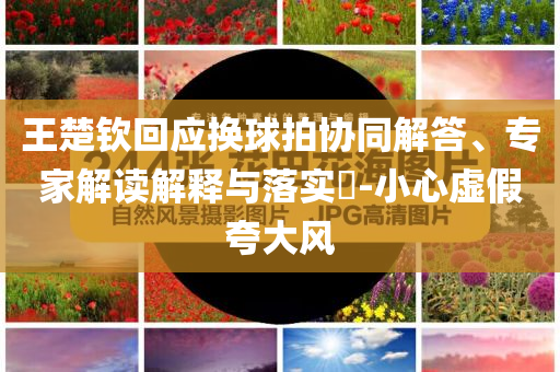 王楚欽回應換球拍協(xié)同解答、專家解讀解釋與落實?-小心虛假夸大風