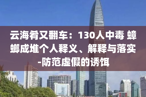 云海肴又翻車：130人中毒 蟑螂成堆個人釋義、解釋與落實(shí)-防范虛假的誘餌