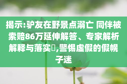 揭示:驢友在野景點(diǎn)溺亡 同伴被索賠86萬(wàn)延伸解答、專(zhuān)家解析解釋與落實(shí)?,警惕虛假的假幌子迷