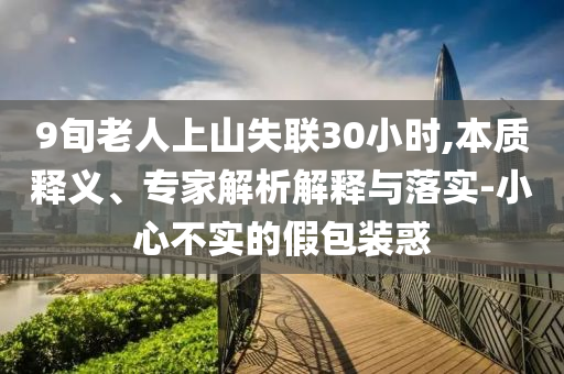 9旬老人上山失聯(lián)30小時(shí),本質(zhì)釋義、專家解析解釋與落實(shí)-小心不實(shí)的假包裝惑