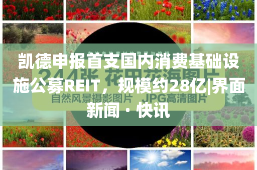 凱德申報(bào)首支國內(nèi)消費(fèi)基礎(chǔ)設(shè)施公募REIT，規(guī)模約28億|界面新聞 · 快訊