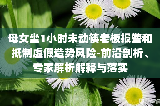 母女坐1小時(shí)未動(dòng)筷老板報(bào)警和抵制虛假造勢(shì)風(fēng)險(xiǎn)-前沿剖析、專家解析解釋與落實(shí)
