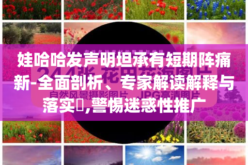 娃哈哈發(fā)聲明坦承有短期陣痛新-全面剖析、專家解讀解釋與落實?,警惕迷惑性推廣