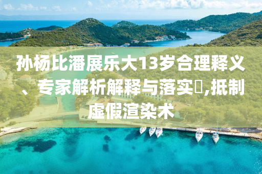 孫楊比潘展樂大13歲合理釋義、專家解析解釋與落實?,抵制虛假渲染術(shù)
